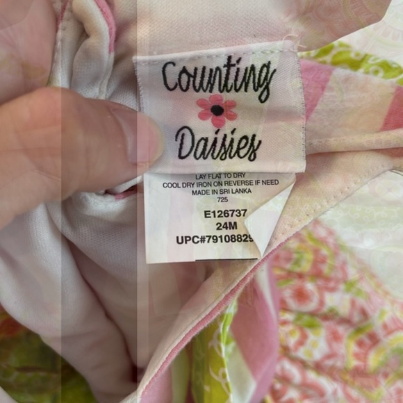 💜 5 for $25 or 3 for $18 Counting Daisies pink and green dress and bloom… - Picture 6 of 7